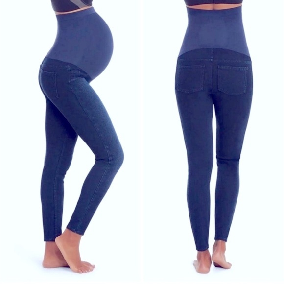 SPANX Mama Maternity Jean-ish Ankle Leggings comfy preppy womens size M - Picture 1 of 10